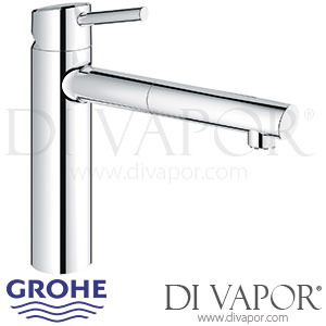 Grohe Concetto Single-Lever Sink Mixer - 2010 to 2013 - Spare Parts 31214001 GEN1